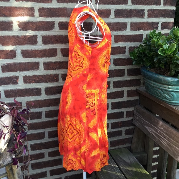Vintage bright patterned summer dress - Picture 2 of 5